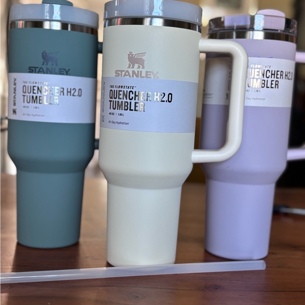 Stanley Cream, Shale, and Orchid  set Insulated Tumblers with Handles